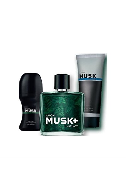 AVON Musk Instinct Erkek Bakım Seti(musk Instinct 75ml +musk Marine Tıraş Son...