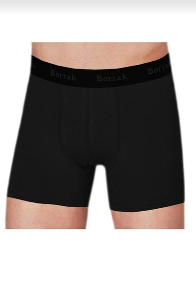 Berrak Μαύρο Ανδρικό Boxer Short - 3 Pack 4476 Modal