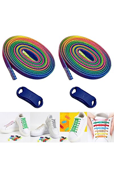 ipekbazaar Takbırak Lastikli Ayakkabı Bağcığı, Bağlanmayan Akıllı Bağcık, Lac...