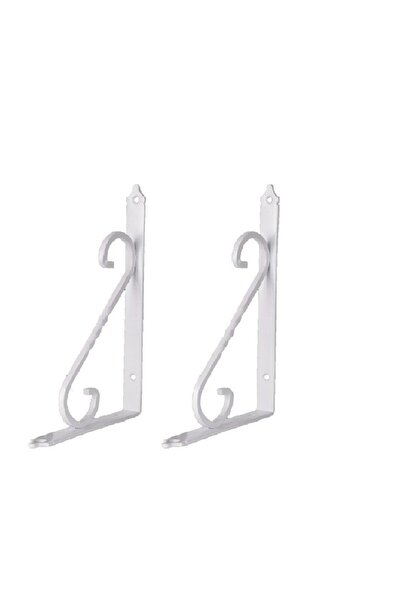 HOBİDABİ 2 bucăți 23x15 cm sub raft L picior alb decorativ din fier picior raft