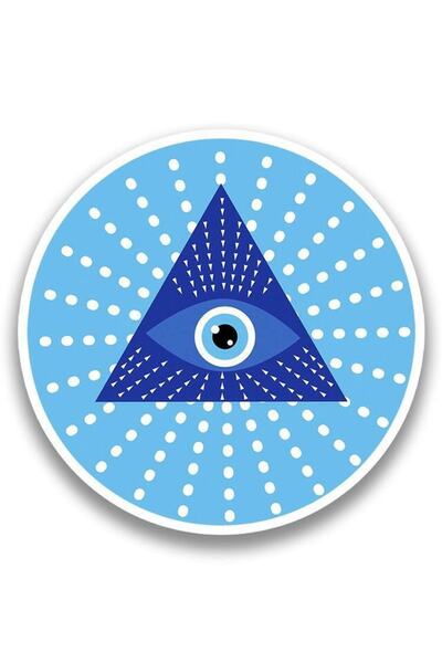 TSC Autocolant pentru laptop Evil Eye Car - Lipire 15 Cm și 5cm 2 bucăți Md2