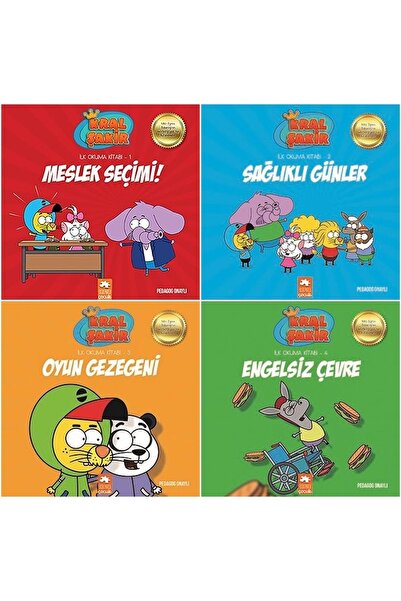 Eksik Parça Kral Şakir Ilk Okuma Seti 4 Kitap Meslek Seçimi -sağlıklı Günler ...