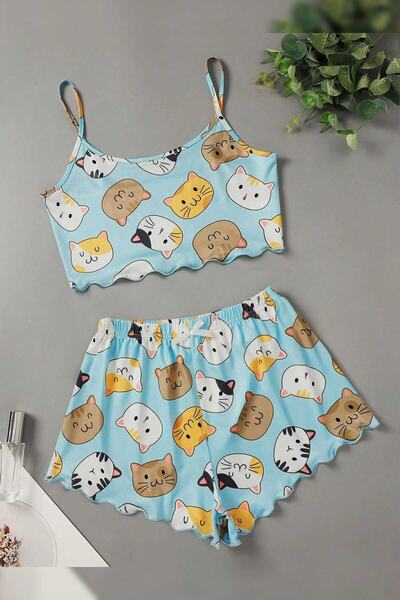 PEMBİŞ HOMEWEAR Tex Supersoft Shorts Set