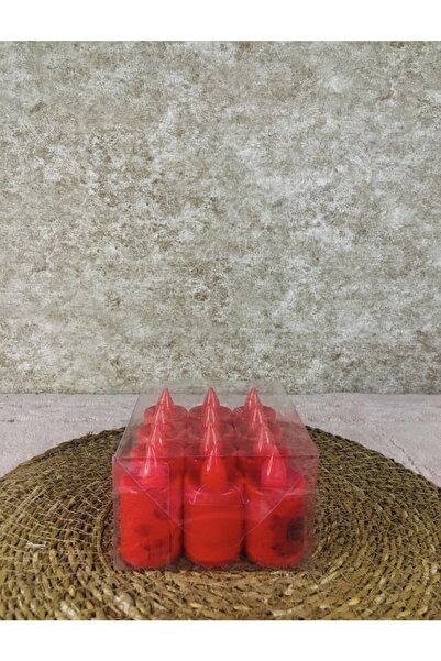 NESS AVM Yapay Mum Led Işıklı Pilli 12 Adet 6 Cm