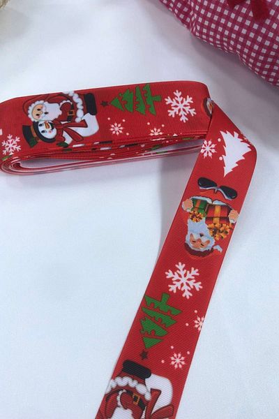 Hobigram New Year 2023 Gift Packaging Ribbon Red Big Santa Claus – New Year's Ornament, Stylish Design – Yearba