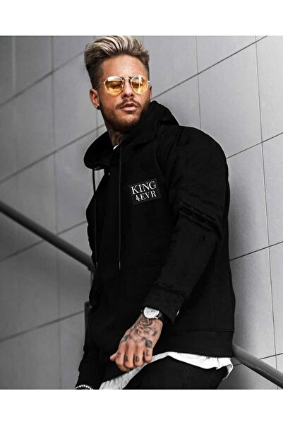 Machetta Капюшоном King 4 Ever з принтом Чорний Oversize Світшот