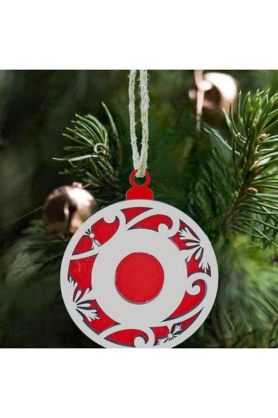 HippoDeco Letter O Christmas Tree Ornament
