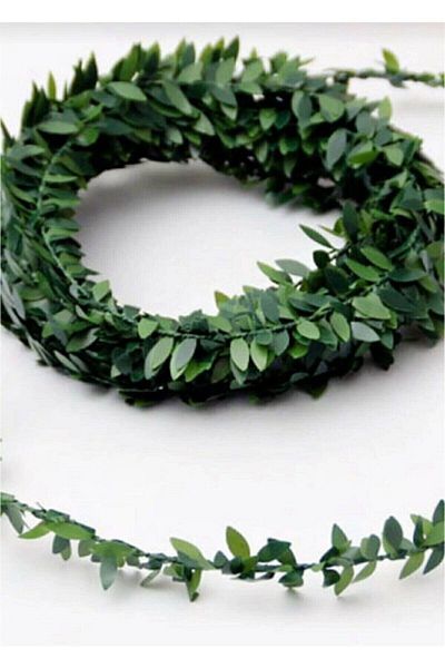 Hobigram Leaf Strip Wire Leaf Artificial Crown Ivy Ornament 7 Mt – Χριστουγεννιάτικο Στολίδι, Κομψό Σχέδιο, Γυναικείο Αξεσουάρ –