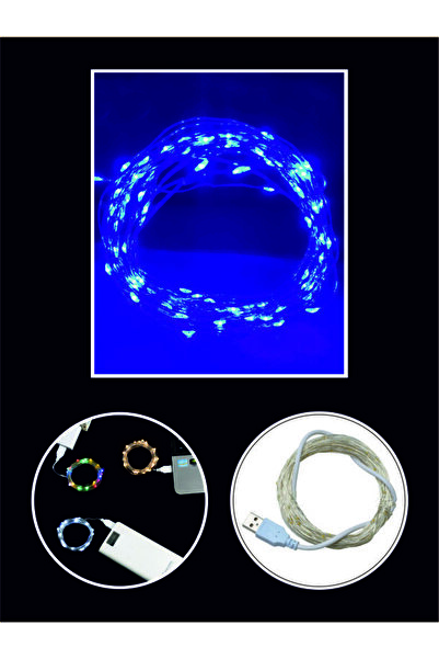 Peri Led Usb Gİrişli 5 metre MAVİ - Dekoratif - Kolay Kullanım