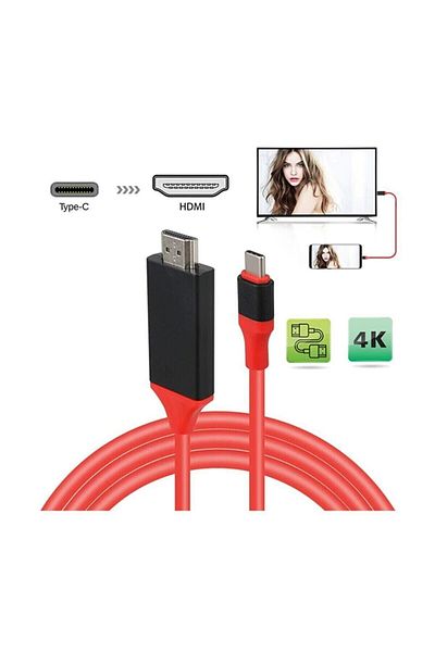Temiz Pazar USB Type C 3.1 إلى HDMI محول كابل توصيل التلفزيون