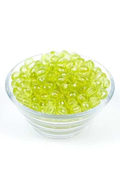 yfhobi 25 Gram - 8 Mm Yeşil Renk Akrilik Boncuk, Takı Boncuğu, Çanta Yapım Bo...