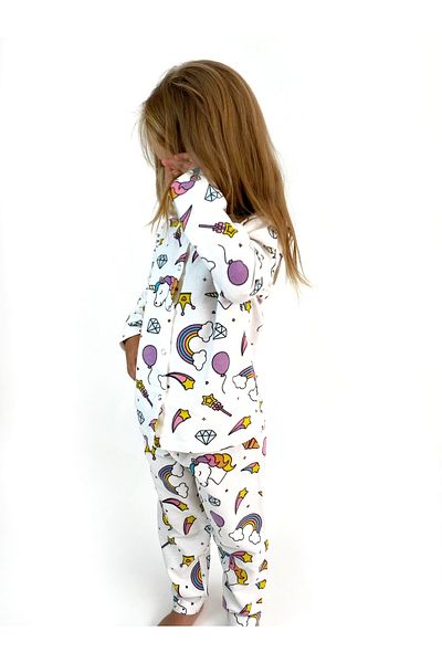 Miniko Butik 100% Cotton Flannel Children's Pajama Set