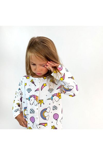 Miniko Butik 100% Cotton Flannel Children's Pajama Set
