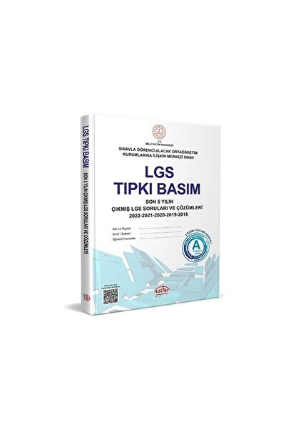 Editör Yayınevi Editör Yayınları 8. Sınıf Lgs Tıpkı Basım Çıkmış Sorular Ve Ç...
