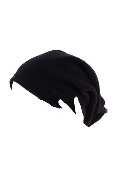 Mrey Negru Femei Bărbați Iarnă Termică Fleece Beanie cu șnur Pălărie cu șnur pentru exterior Beanie pentru femei cu guler cu șnur