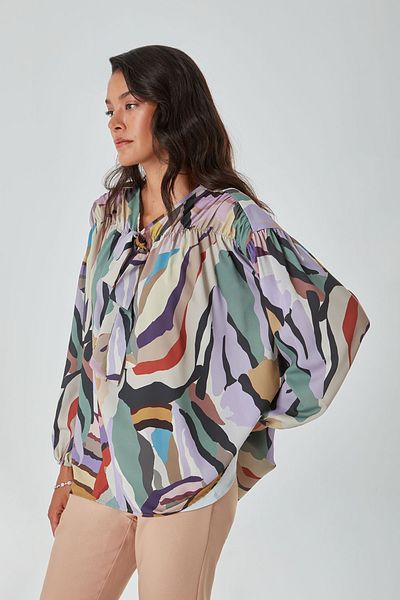 Mizalle Colorful Zebra Tunic