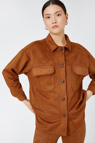 Koton Jacket with Applique Pockets.