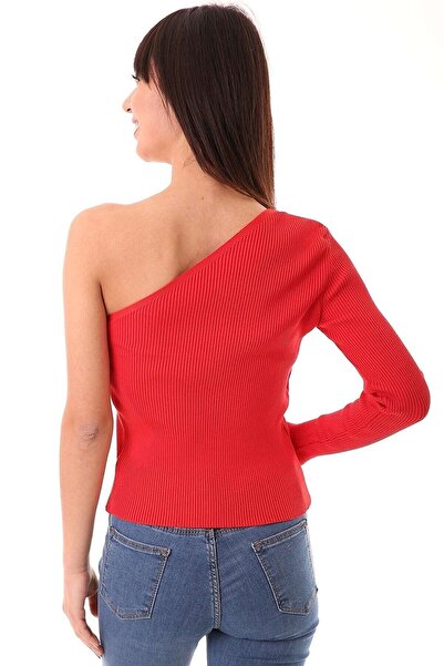 ROOT Tek Omuzlu Fitilli Uzun Kol Bluz