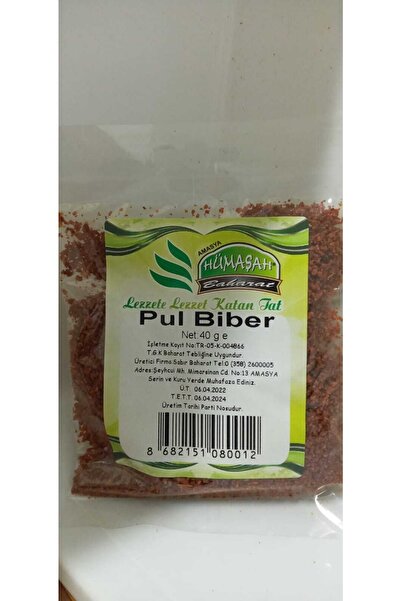 HÜMASAH BAHARAT % 100 Doğal Pul Biber 40 gr
