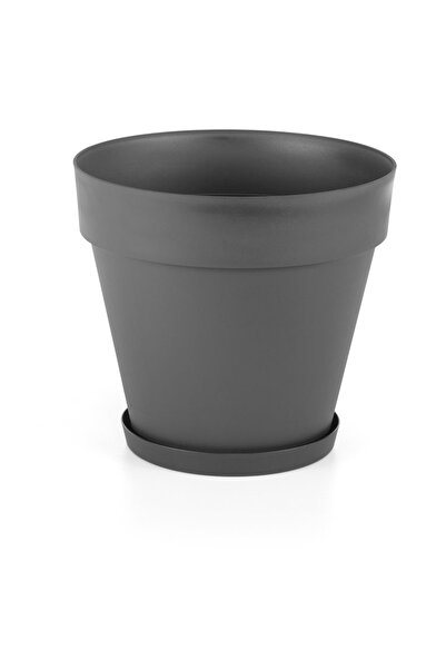 SERİNOVA Yalı Saksı Tabaklı No: 3 Ev Bahçe Balkon Ofis Saksısı 3 Lt ( Ys03 )