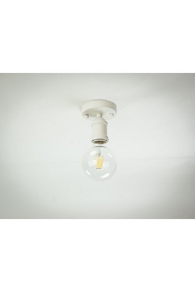 RİOLİGHT White Single Retro Rustic Hallway - 1xe27 Lampholder Floor Lamp Fixture, Chandelier Room for Kitchen Bathroom