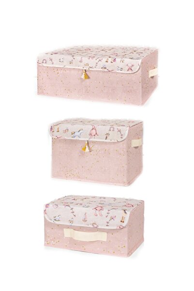 Smyak Baza pentru cameră pentru bebeluși-copil-mini-maxi Cutie de jucării Set de 3