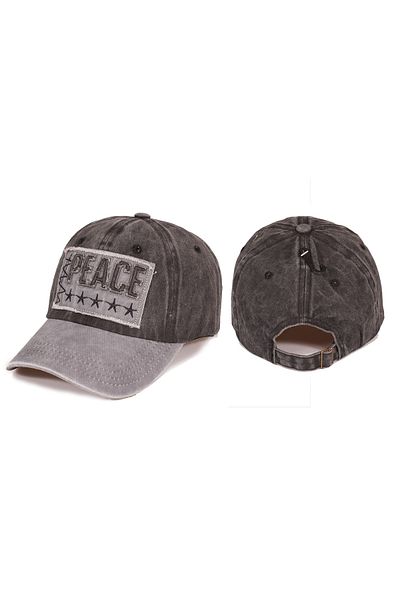 Trucker Peace Model Vintage Hat Gray Black