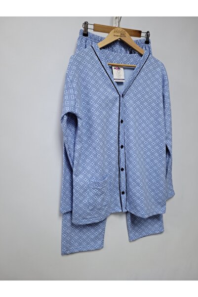 Moda Clubu Önden Düğmeli Erkek Pijama Takımı