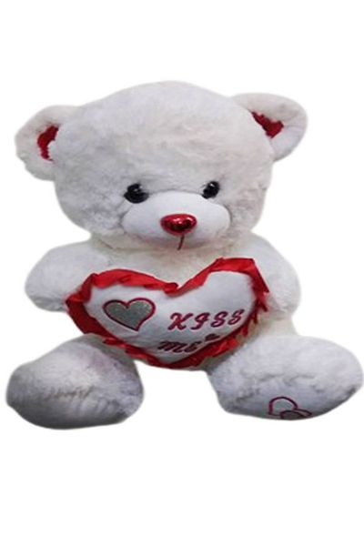 CEBECİ TİCARET Plush Bear Soft White-55 - Cm