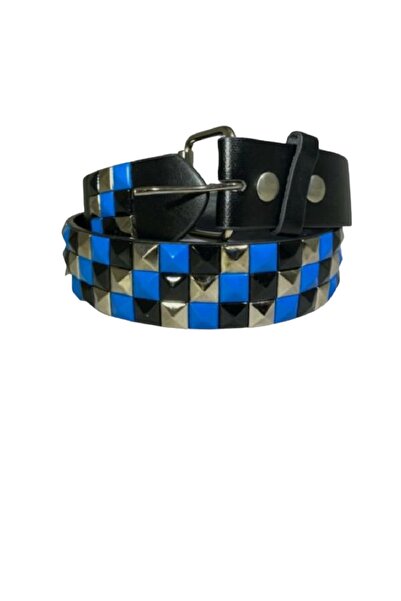 targay Kovboy Gothic Punk Metallica Tarzı Zımbalı Kemer