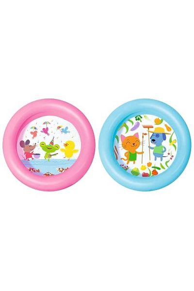 BESTWAY 2 Node Patterned Children's Pool with Background, (61x15 Cm) 51061