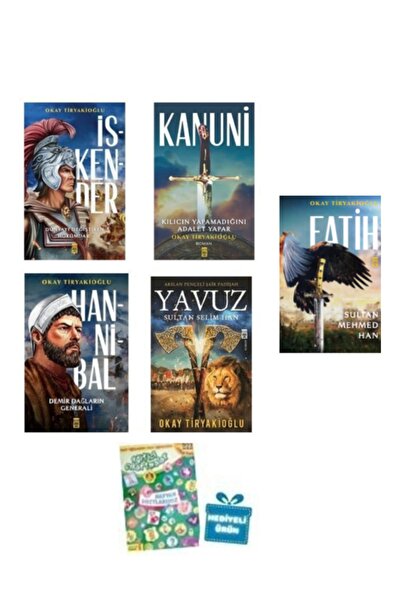 Timaş Yayınları Hediyeli Okay Tiryakioğlu Set - Iskender, Kanuni, Hannibal, Y...