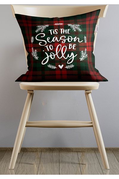 menesahome Christmas Plaid Throw Pillow Cover, Red Plaid Throw Pillow Cover, Plaid Pattern Throw Pillow Cover, Christmas Throw Pillow