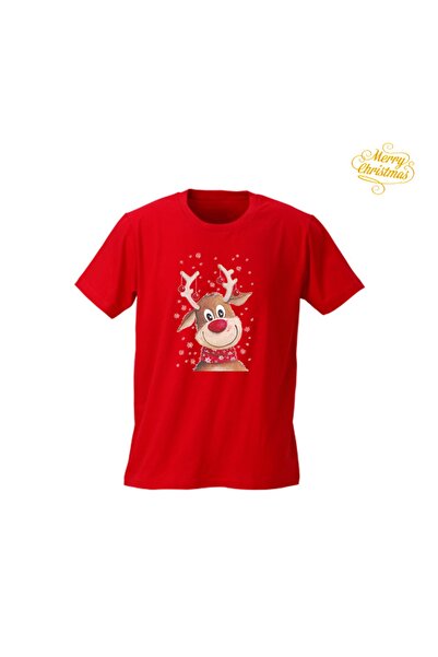 HediyeMania Tricou roșu special de Anul Nou cu imprimeu Tricou pentru adulți ...