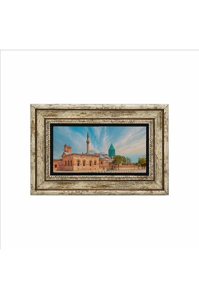 BAKSEPETE Konya Mevlana Tomb Printed Natural Stone Painting 20Cmx30Cm Drt-030