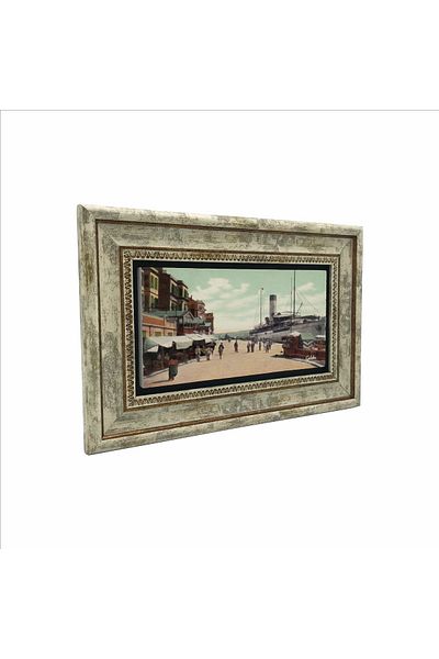 BAKSEPETE Old Galata Printed Natural Stone Table 20Cmx30Cm Drt-019