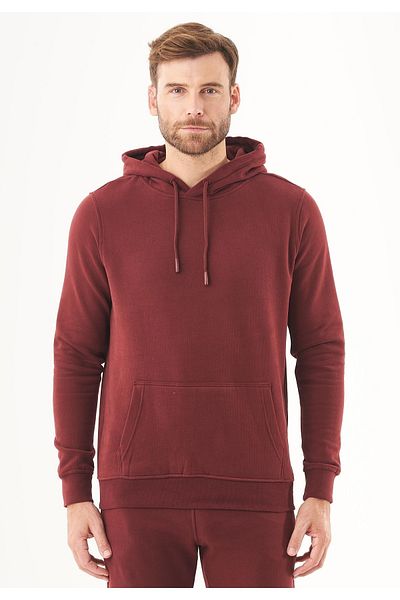 ORGANICATION Pullover - Bordeaux - Figurbetont