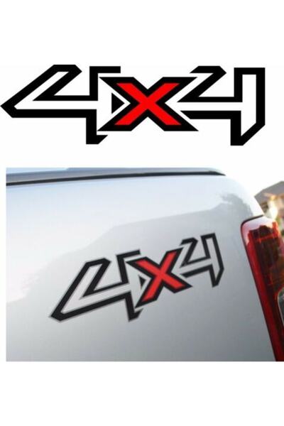 TSC 4x4 Sticker Off Road Yapıştırma Ufak Boy 18cm 2 Adet