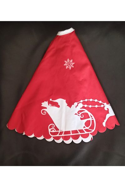 Leva House Christmas Tree Skirt with Santa Claus and Deer