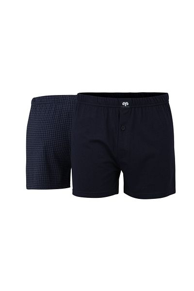 Ceceba Herren Shorts, 2er Pack - Boxershorts, Basic, Baumwolle, Single Jersey, M-3XL
