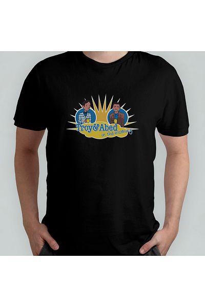 Pixxa Troy And Abed In The Morning - Community 100% Cotton Crew Neck T-shirt Μοντέλο - 7