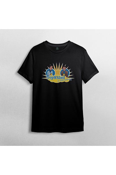 Pixxa Troy And Abed In The Morning - Community 100% Cotton Crew Neck T-shirt Μοντέλο - 7