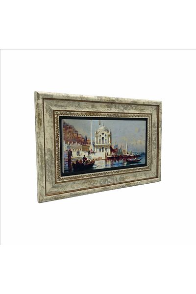 BAKSEPETE Old Istanbul Painting Printed Natural Stone Painting 20Cmx30Cm Drt-010