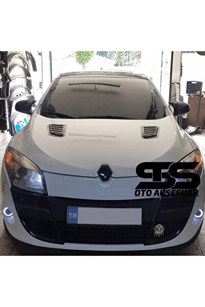 STS Oto Aksesuar Renault Megan 3 Uyumlu Piano Black Kaput Üstü Havalandırma I...
