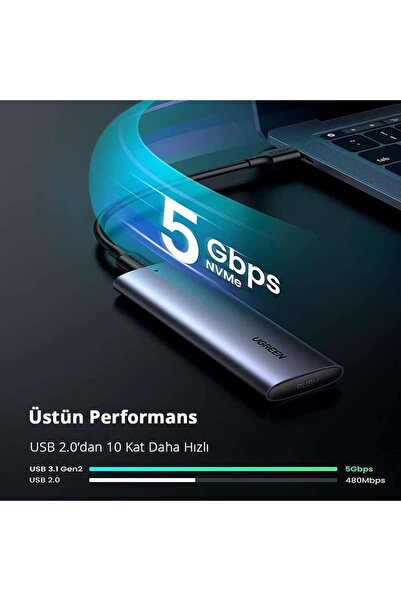 Ugreen M.2 Sata Ngff Ssd Usb 3.1 5gbps Type-c Gen1 B-key M B Key Disk Kutusu