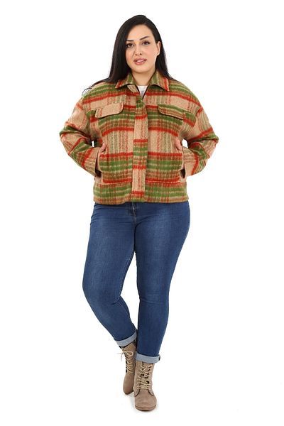 DISENTIS MODEST Stamped Short Mink Coat - Shirt Collar, Zippered and Lined