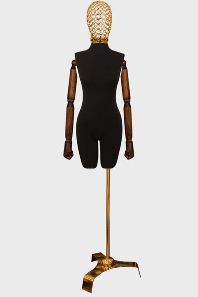 Manken İstanbul 36 Size Pants with Gold Heads and Feet - Wearable Tailor Manikin Showcase Proofing Manikin