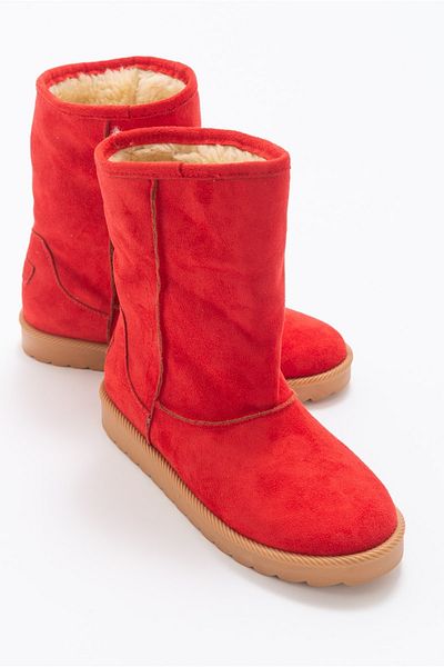 LuviShoes Tiefrote Damenstiefel