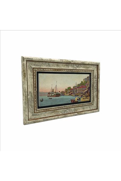 BAKSEPETE Old Rumeli Hisarı Printed Natural Stone Painting 20Cmx30Cm Drt-018