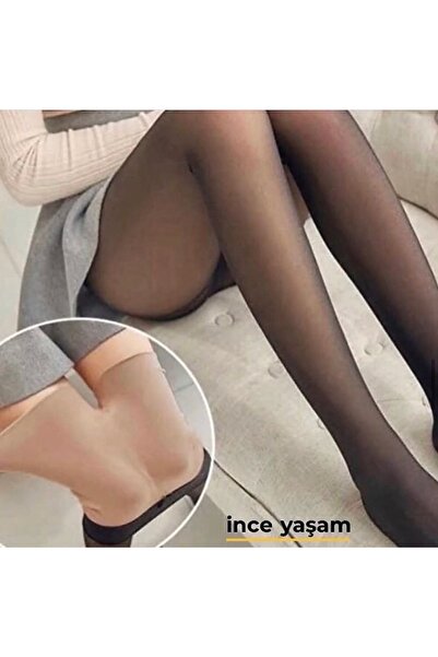 İNCEYAŞAM Ince Yaşam Termal Peluş Sihirli Külotlu Çorap